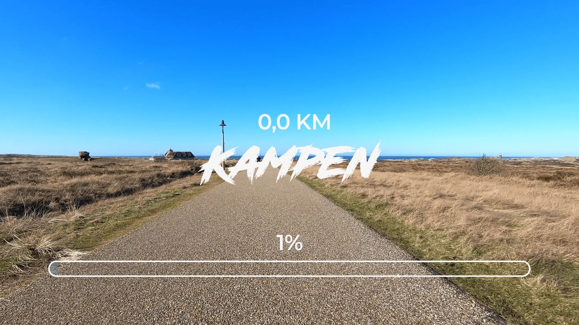 0,0 km - Der Start in Kampen