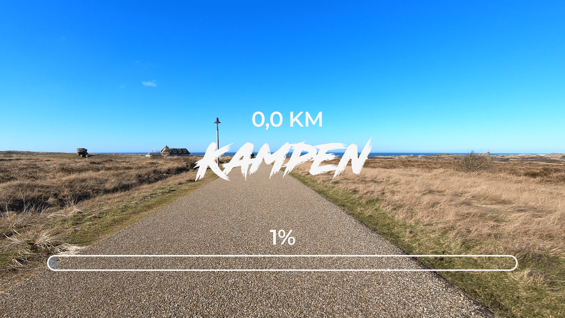 0,0 km - Der Start in Kampen